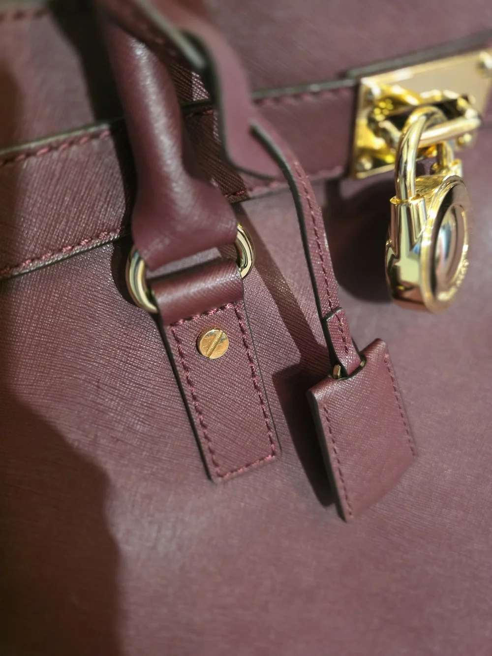 Michael Kors Plum Saffiano Leather Satchel